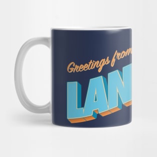 Greetings From Lansing - Okayest City in America Mug